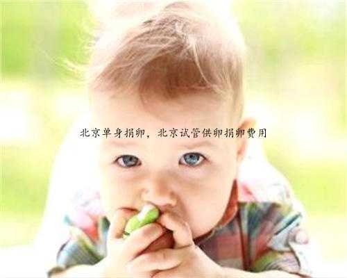 北京单身捐卵，北京试管供卵捐卵费用